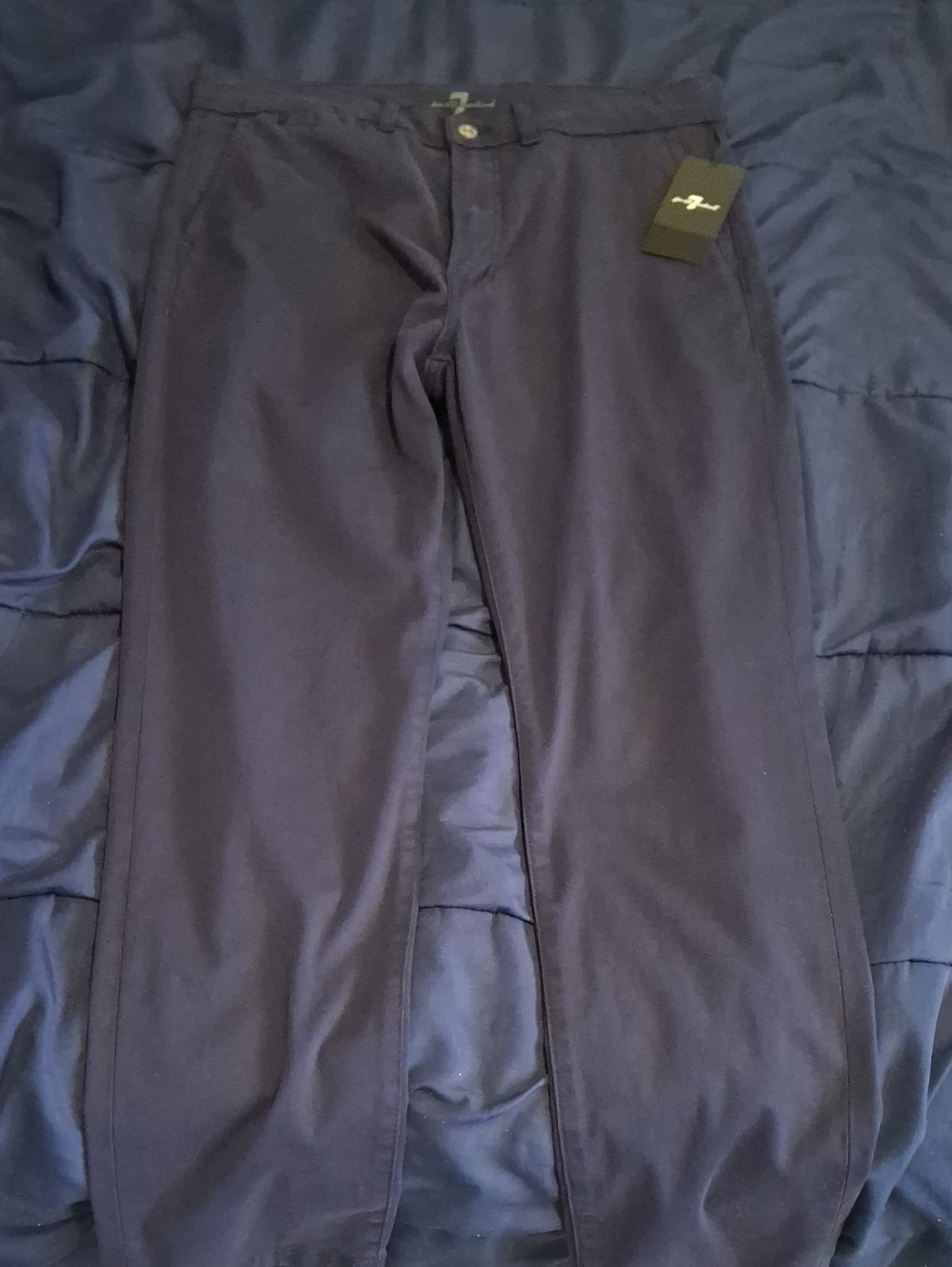 7 For All Mankind Men's Navy Chino Pants